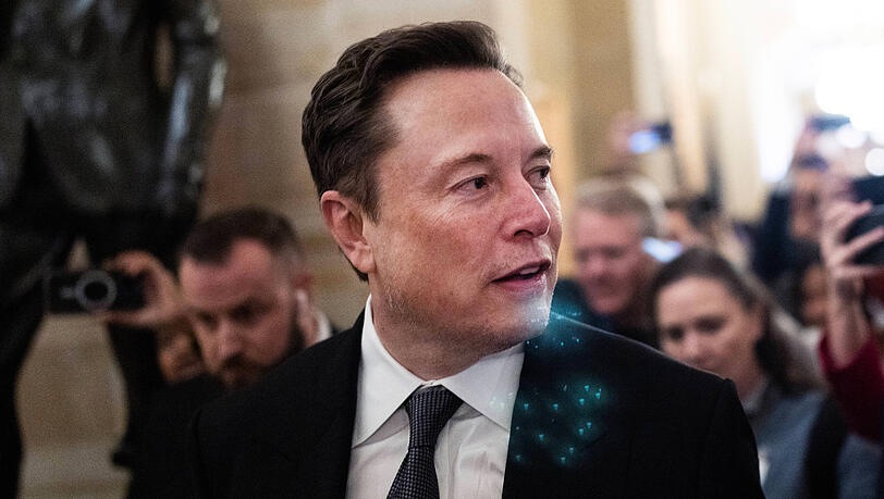 Der Geschäftsmann Elon Musk besucht einen republikanischen Abgeordneten im Kapitol in Washington. Der Geschäftsmann Elon Musk besucht einen republikanischen Abgeordneten im Kapitol in Washington.