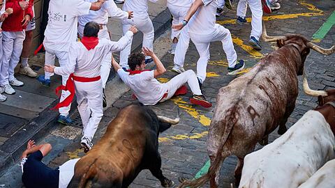 Die "Sanfermines" sind dem Stadtheiligen San Fermín gewidmet.