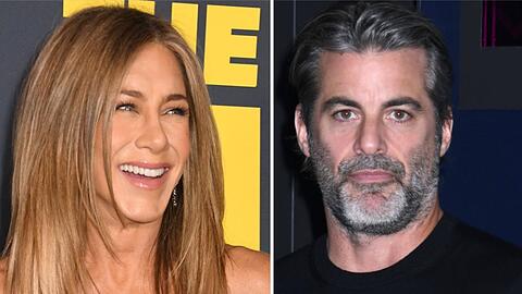 Jennifer Aniston strahlte am 9. September bei der Premiere der neuen Staffel von "The Morning Show", währendJim Curtis neben dem roten Teppich wartete.