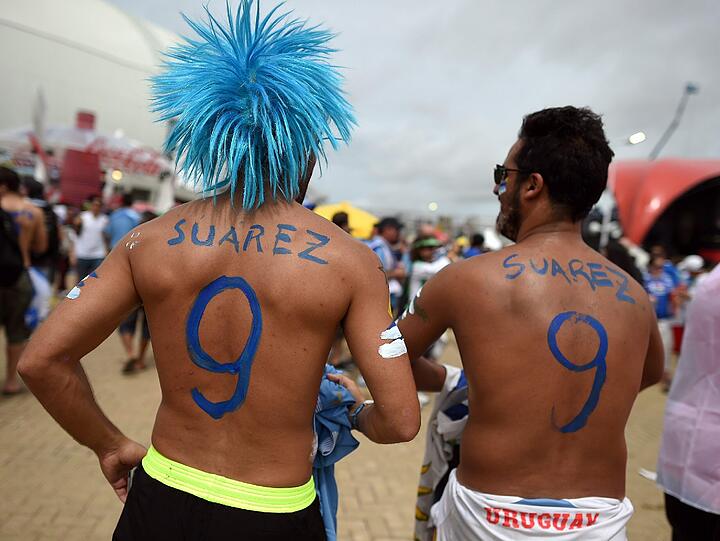 Ob im Stadion in Brasilien oder beim Public Viewing daheim: Die heißesten Fans der WM. Die Bilder!
