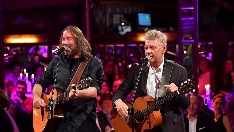 Sänger Roland Hefter und OB Dieter Reiter. Sänger Roland Hefter und OB Dieter Reiter.