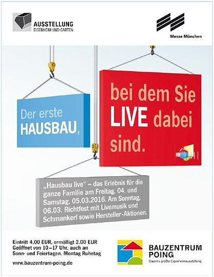 Das Programm im Bauzentrum Poing von 4. - 6. März