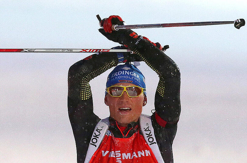 Erik Lesser: &bdquo;Er ist unsere Wundertüte&ldquo;, sagt Fischer, &bdquo;einer für die Großereignisse.&ldquo; Lesser holte bei Olympia in Sotschi Silber im Einzel und bei der WM 2015 in Kontiolahti Gold in der Verfolgung. &bdquo;Ein sehr bewusster, sehr selbstkritischer Athlet&ldquo;, so Fischer, &bdquo;der jedes Training für sich analysiert. Manchmal würde ich mir wünschen, dass er nicht zu viel nachdenkt.&ldquo;