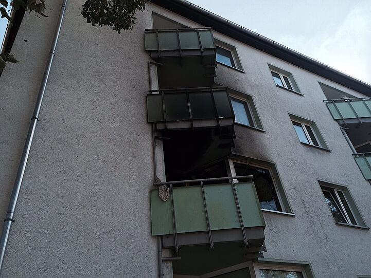 Die Wohnung im ersten Stock stand in Vollbrand.