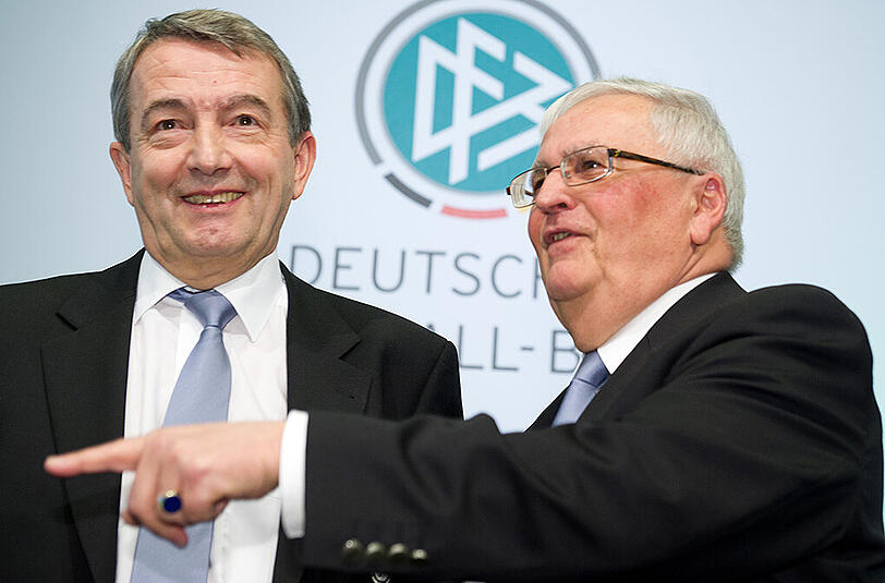 Zerrüttetes Verhältnis: DFB-Präsident Wolfgang Niersbach (links) und sein Vorgänger Theo Zwanziger.