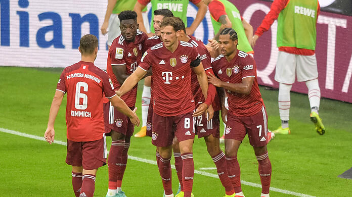 Der FC Bayern jubelt auch gegen Köln.