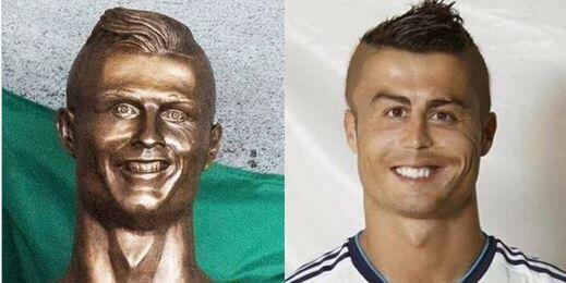 "Verstehe nicht wieso die Leute sagen, dass die Statue nicht wie Ronaldo aussieht. Total identisch"