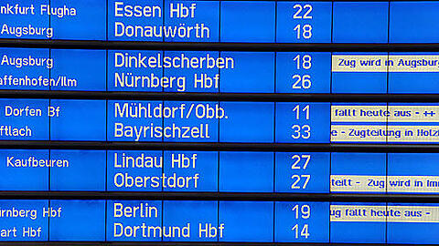 Ausgefallen oder verspätet: Auf die Bahn ist in den winterlichen Monaten nicht immer Verlass