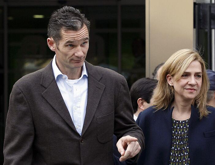 Die spanische Königstochter Cristina und ihr Ehemann Inaki Urdangarin.