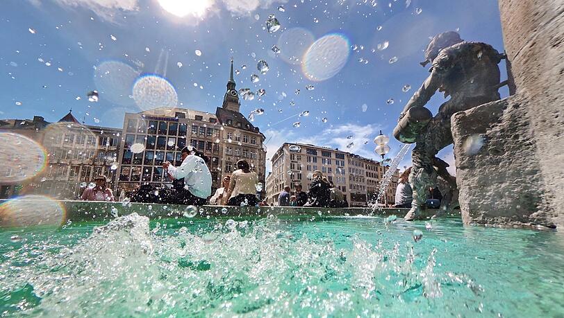 Hier sprudelt der Fischbrunnen noch. Doch nun soll er bis auf weiteres abgedreht werden. Hier sprudelt der Fischbrunnen noch. Doch nun soll er bis auf weiteres abgedreht werden.