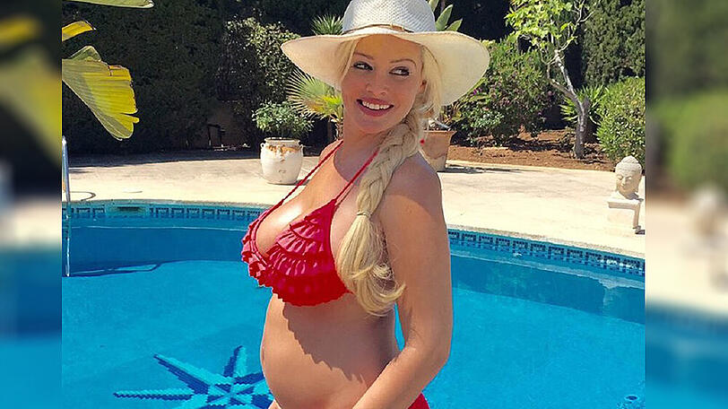 Daniela Katzenberger während ihrer ersten Schwangerschaft im Sommer 2015.