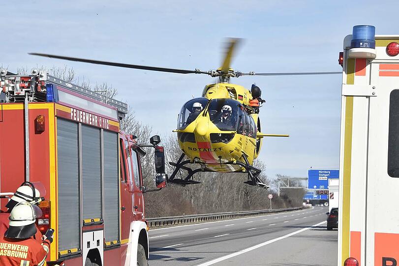 Die Bilder vom Lkw-Unfall auf der A99.