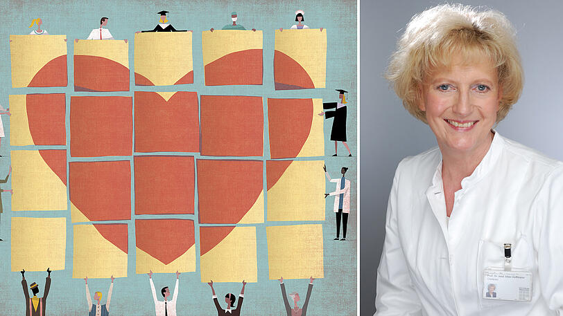 Damit es dem Herzen gut geht, braucht es viele einzelne Puzzelteile. Kardiologin Prof. Ellen Hoffmann ist Chefärztin im Herzzentrum des städtischen Klinikums Bogenhausen.