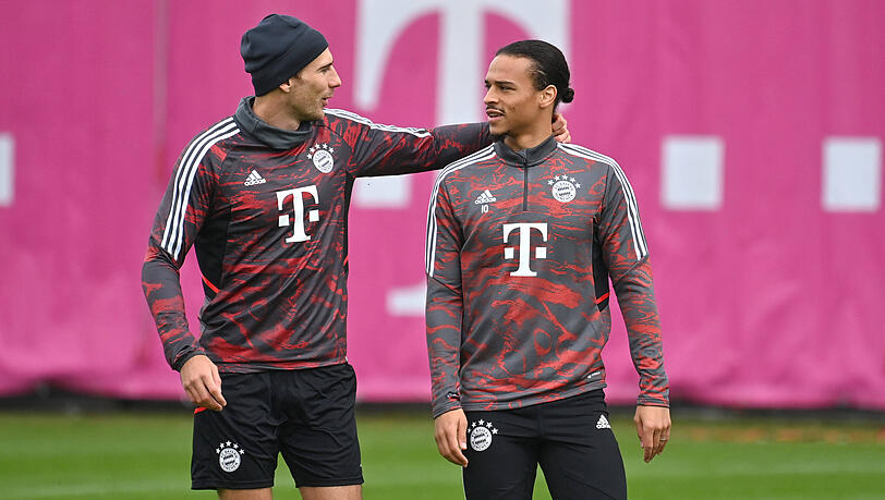 Mit Schalker Vergangenheit: Leon Goretzka und Leroy Sané. Mit Schalker Vergangenheit: Leon Goretzka und Leroy Sané.