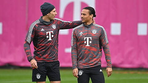 Mit Schalker Vergangenheit: Leon Goretzka und Leroy Sané.