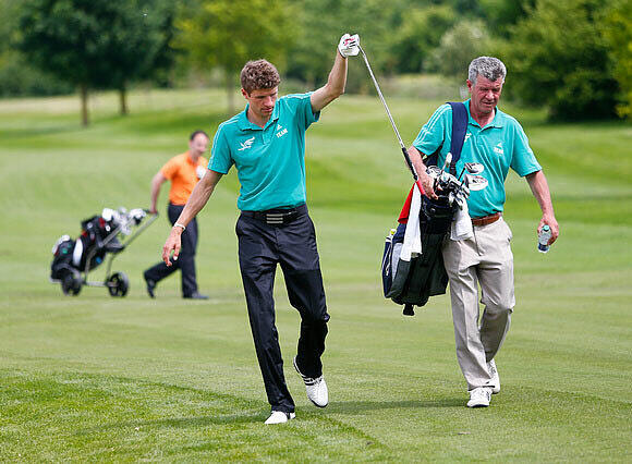 Bilder: Golf-Gaudi mit Müller und Lahm