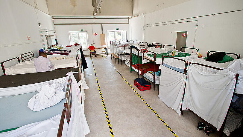 Die Erstaufnahmeeinrichtung für Flüchtlinge in Zirndorf. Die Erstaufnahmeeinrichtung für Flüchtlinge in Zirndorf.