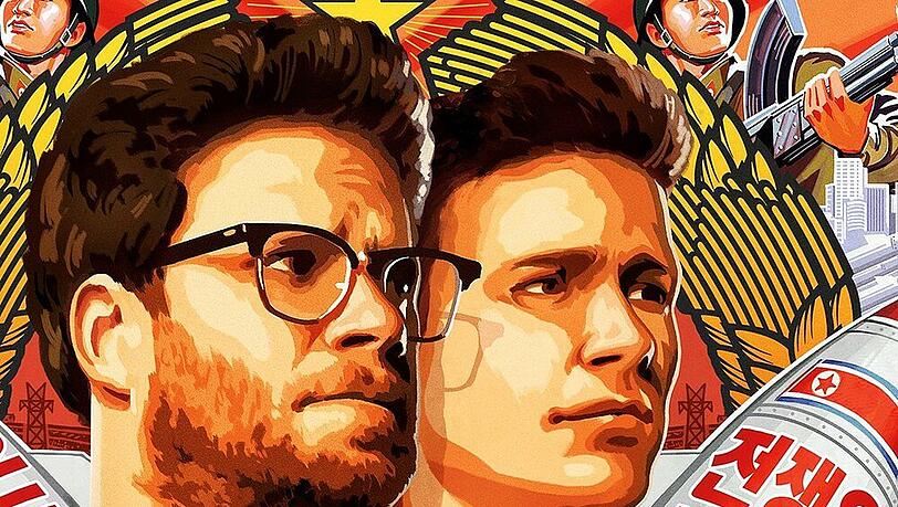 Das Filmplakat von "The Interview" zeigt die Hauptdarsteller Seth Rogen (li.) und James Franco Das Filmplakat von "The Interview" zeigt die Hauptdarsteller Seth Rogen (li.) und James Franco