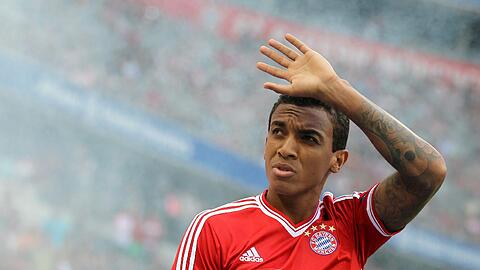 Luiz Gustavo, hier bei der offiziellen Kader-Präsentation des FC Bayern in der Allianz Arena, wechselt wohl zum FC Arsenal London.