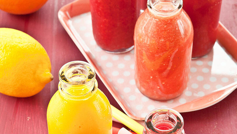 Sehen nicht nur schön aus: bunte Smoothies Sehen nicht nur schön aus: bunte Smoothies