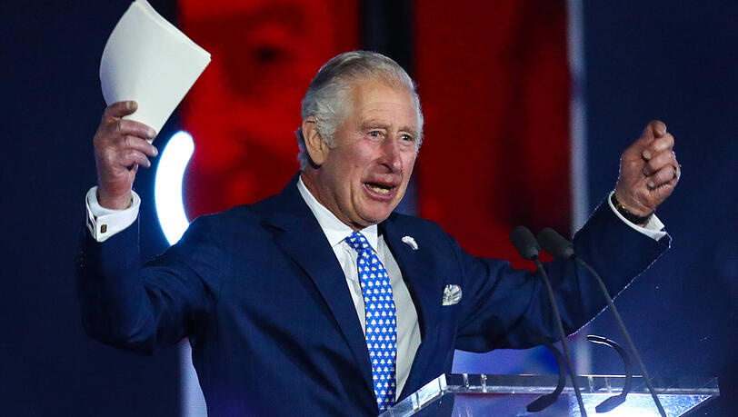 Prinz Charles bei einer Rede während des 70. Thronjubiläums der Queen