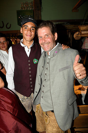 Jamal Musiala und Philip Greffenius