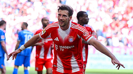 Hatte beste Laune am Samstagnachmittag gegen den 1. FC Heidenheim: Leon Goretzka.