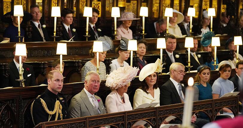 Die Royal Family in der Kapelle