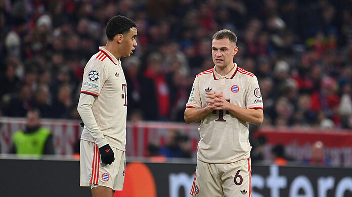 Jamal Musiala und Joshua Kimmich: Die beiden Bayern-Stars werden 2025 ständig in Aktion sein.