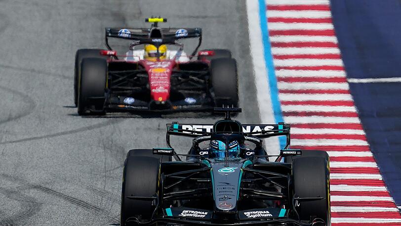 George Russell lag im Mercedes von Anfang an vorn.