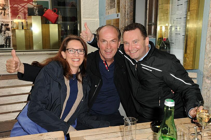 Maria Höfl-Riesch, Felix Baumgartner und Johann bei der Alpenrallye in Kitzbühel 2014. Die Bilder.