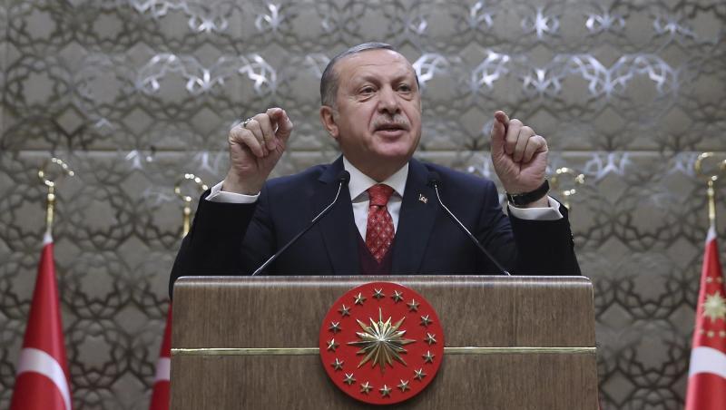 Präsident Erdogan bei einer Rede in Ankara. Präsident Erdogan bei einer Rede in Ankara.