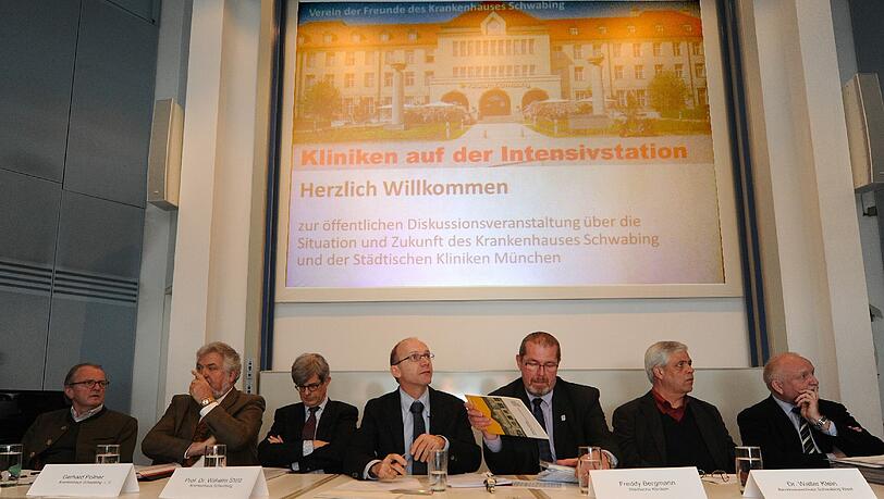 "Kliniken auf der Intensivstation" - das Motto der Diskussion mit Kliniken-Geschäftsführer Freddy Bergmann (3. v. r.). "Kliniken auf der Intensivstation" - das Motto der Diskussion mit Kliniken-Geschäftsführer Freddy Bergmann (3. v. r.).