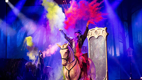 Veranstalter Apassionata reagiert auf die Peta-Kritik an Effekten bei der Cavalluna-Show: "Sicherheit und Stressvermeidung stehen im Vordergrund." (Archivbild)