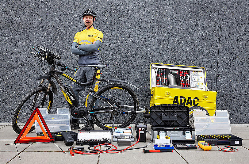 Ab dem Frühling sollen die ADAC-Pannenhelfer auf einem E-Bike den Autofahrern zur Hilfe eilen.