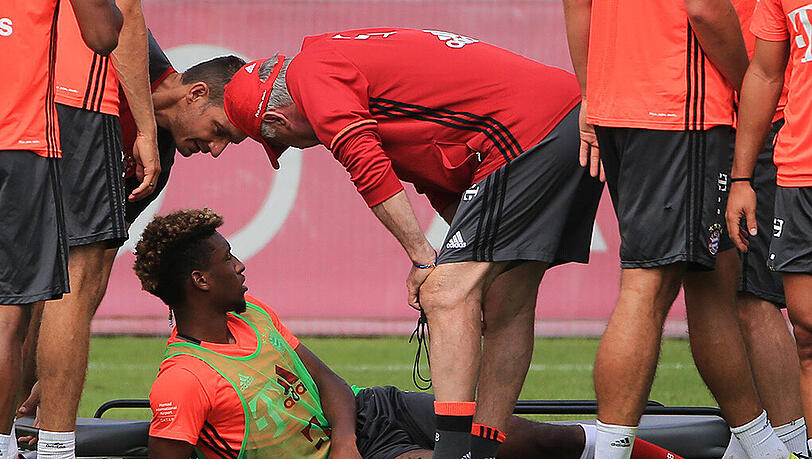 Wird zum Glück für die Bayern nur zwei bis drei Wochen fehlen: Kingsley Coman. Wird zum Glück für die Bayern nur zwei bis drei Wochen fehlen: Kingsley Coman.