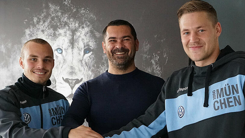 Positives Signal vor dem Spitzenspiel gegen Ingolstadt: Die Junglöwen Vitus Eicher (l.) und Korbinian Vollmann haben ihre Verträge beim TSV 1860 vorzeitig verlängert. Positives Signal vor dem Spitzenspiel gegen Ingolstadt: Die Junglöwen Vitus Eicher (l.) und Korbinian Vollmann haben ihre Verträge beim TSV 1860 vorzeitig verlängert.