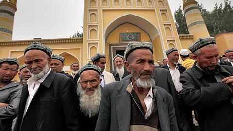 Uiguren in Kashgar im Nordwesten Chinas.