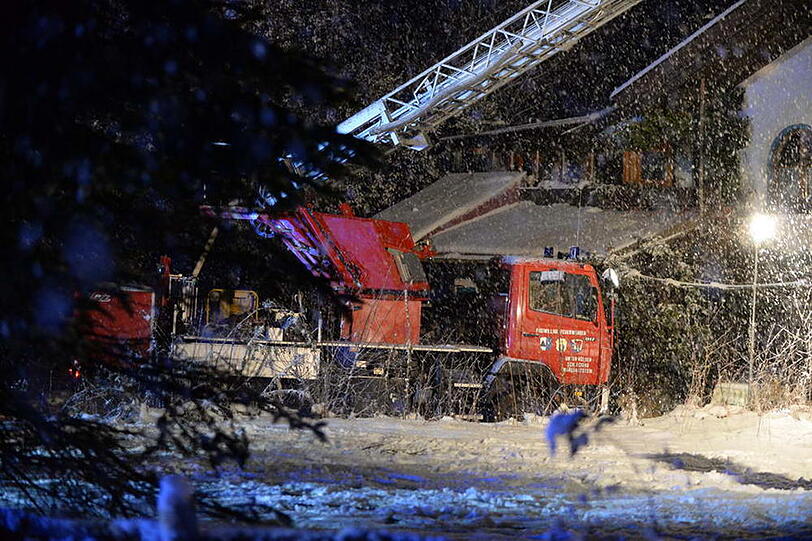 Wohnhausbrand in Unterwössen: Die Bilder vom Einsatz