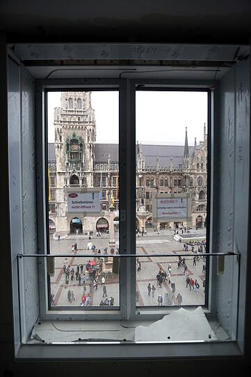 Blick und Überblick aus dem vierten Stock.