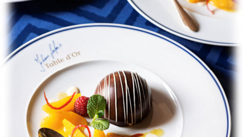 Die Schokokuppel nach einem Rezept von Johann Lafer. Die Schokokuppel nach einem Rezept von Johann Lafer.