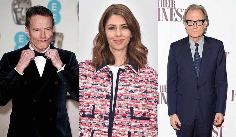 Staraufgebot beim Münchner Filmfest: Bryan Cranston, Sofia Coppola und Bill Nighy (von links) sind auf dem Festival zu Gast.