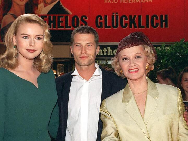 Sie drehten "Das Superweib" zusammen: Veronica Ferres, Til Schweiger und Liselotte Pulver.