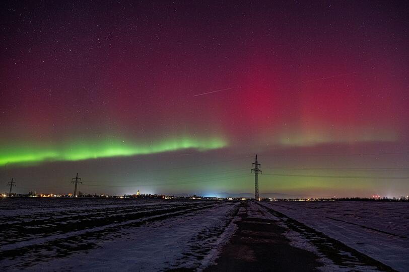 Die Polarlichter waren dank des klaren Himmels gut zu sehen.