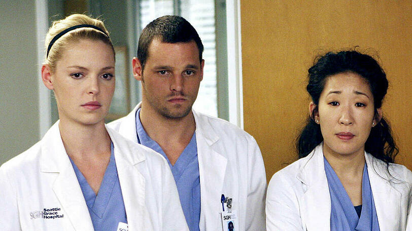 Sie haben "Grey's Anatomy" bereits verlassen: Katherine Heigl (v.l.), Justin Chambers und Sandra Oh.