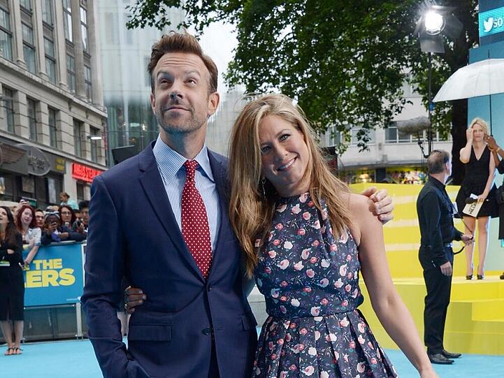 Jason Sudeikis und Jennifer Aniston auf der Premiere von "We're the Millers" in London