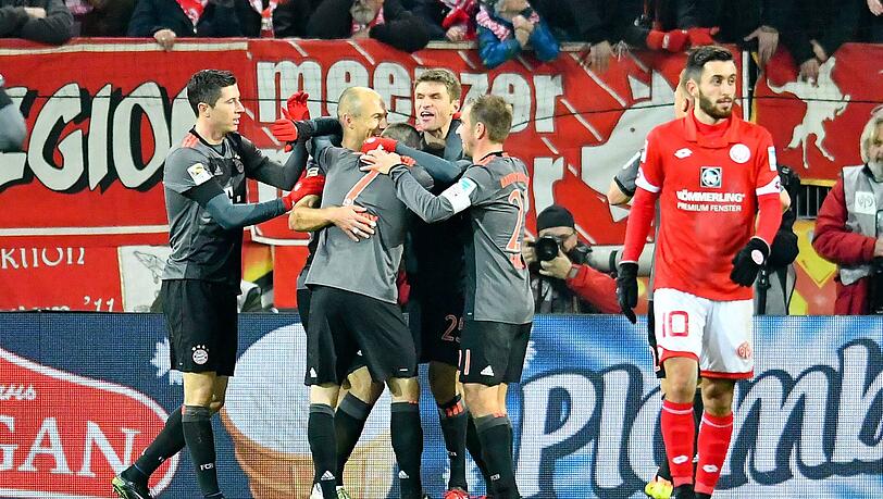 Gegen Mainz standen die Angreifer Franck Ribéry, Thomas Müller, Arjen Robben und Robert Lewandowski endlich wieder gemeinsam auf dem Platz.
