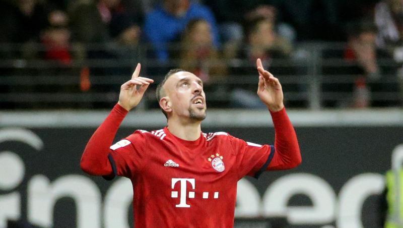 Franck Ribéry vom FC Bayern München freut sich über sein Tor. Foto: Hasan Bratic Franck Ribéry vom FC Bayern München freut sich über sein Tor. Foto: Hasan Bratic