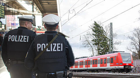 Bundespolizisten gabelten den S-Bahn-Surfer am Hauptbahnhof auf. Gegen seine Festnahme wehrte er sich vehement.