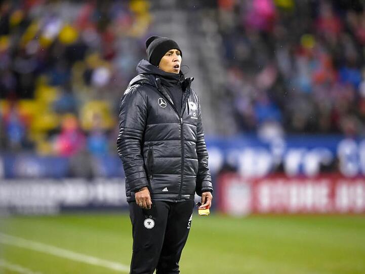Steffi Jones war von 2016 bis 2018 Trainerin der deutschen Frauen-Fußballnationalmannschaft.
